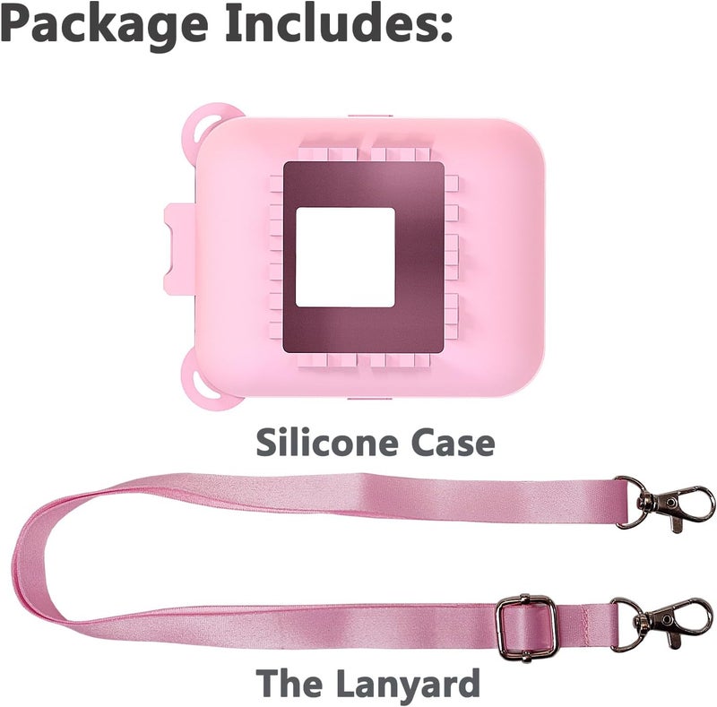 JCHPINE Silicone Cover Case for Bitzee Interactive Digital Pet and Case, Protective Skin Sleeve for Bitzee Virtual Electronic Pets Accessories (for Original 15 Animals) (Pink) - Image 3